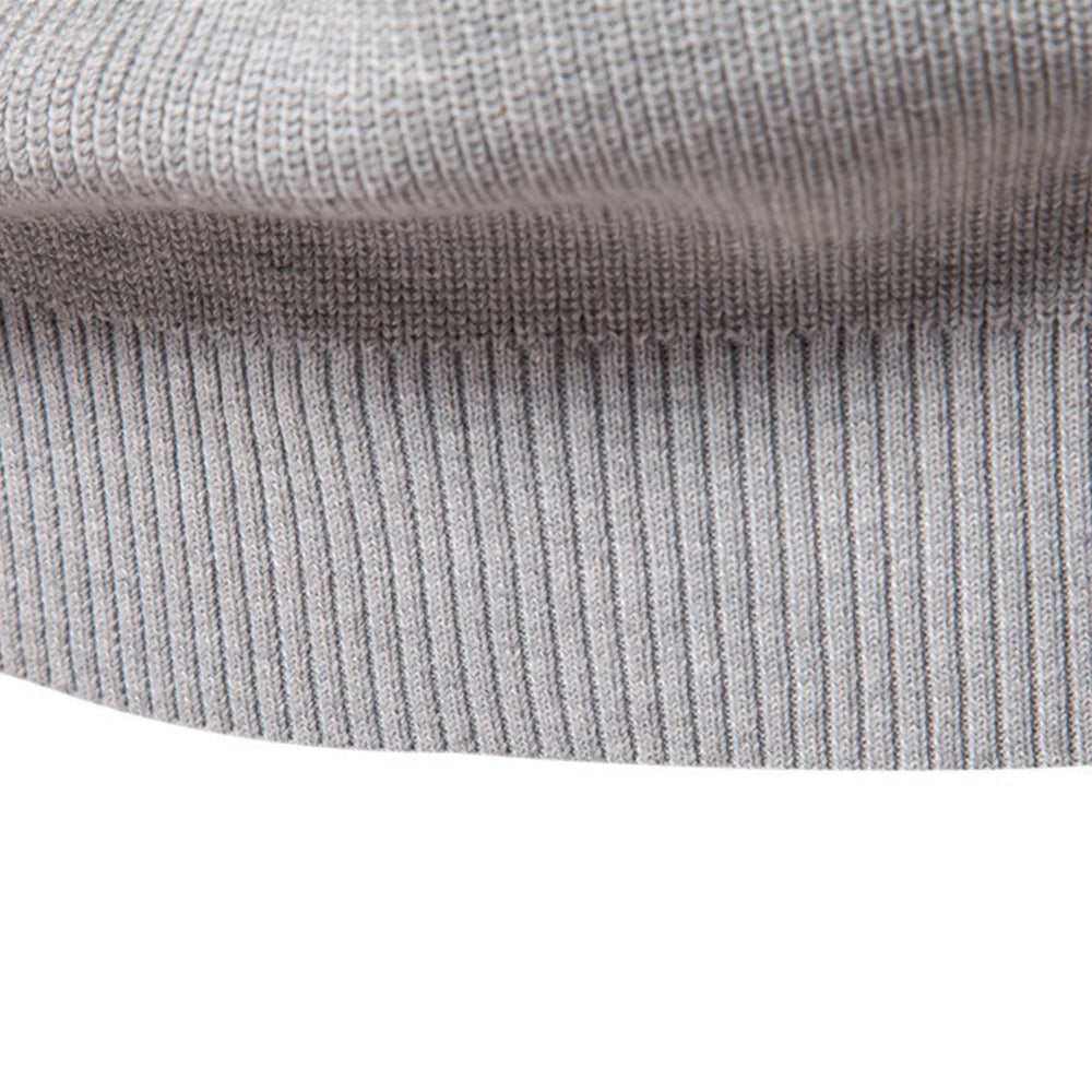 Men's Textured Mock Neck Pullover Sweater