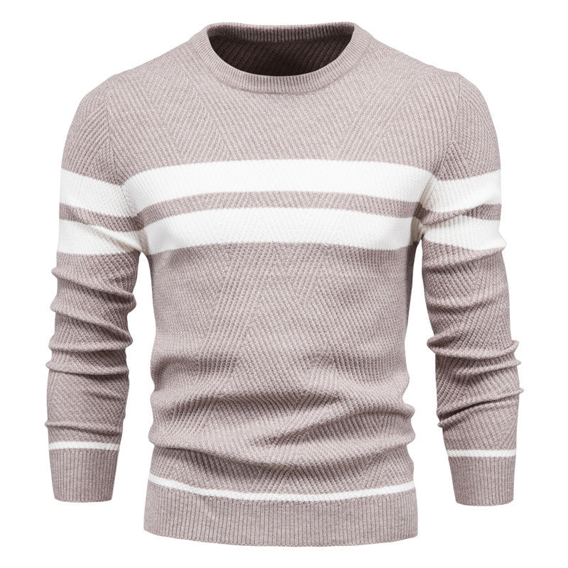 Men's Classic Striped Crewneck Sweater
