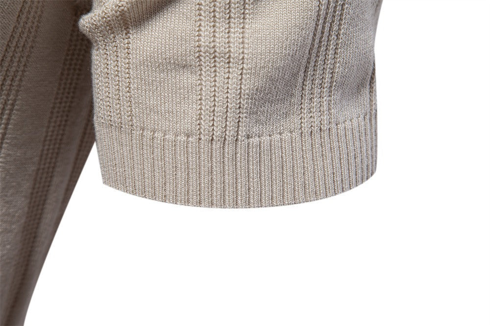 Textured Stripe Polo Shirt