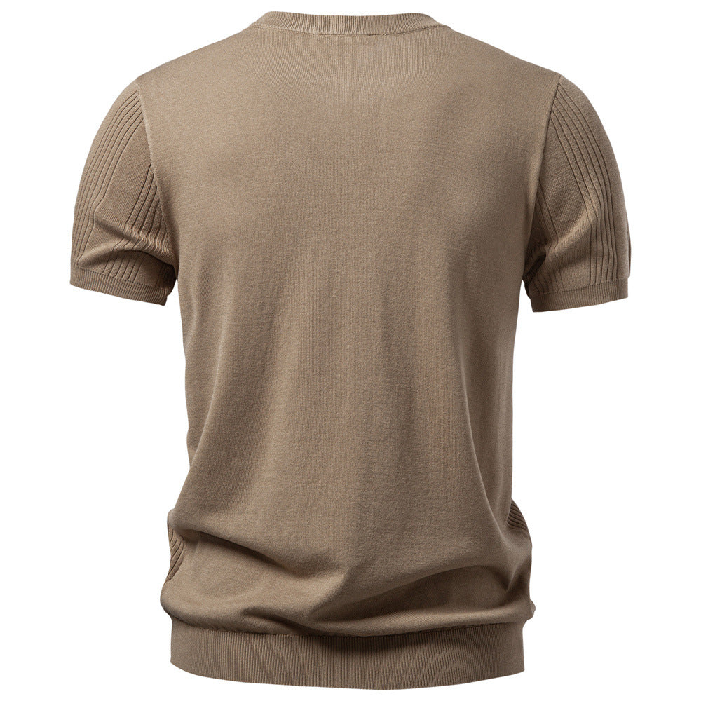 Breathable Knit Polo Shirt