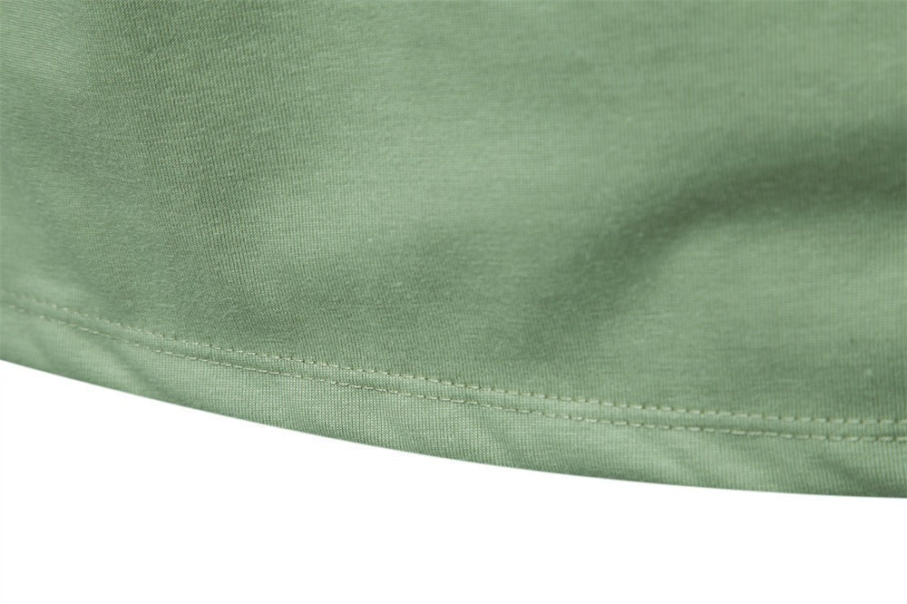 Textured Graphic Cotton Blend T-Shirt