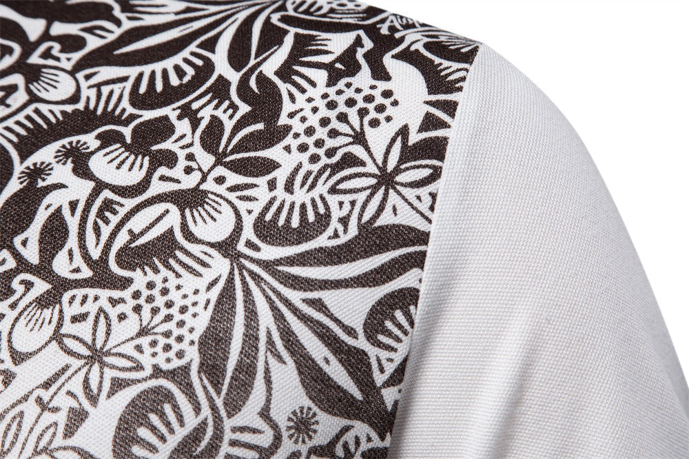 Men’s Gradient Print Polo Shirt