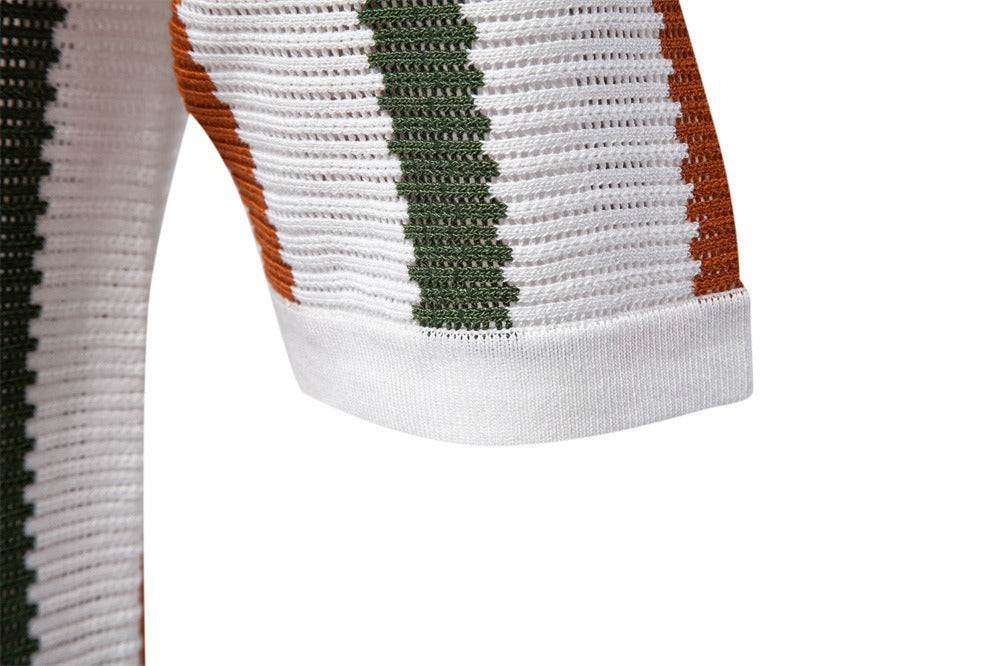 Striped Resort Polo Shirt