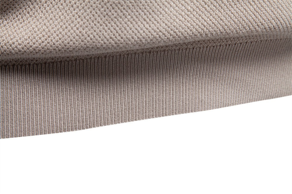Textured Knit Crew Neck T-Shirt