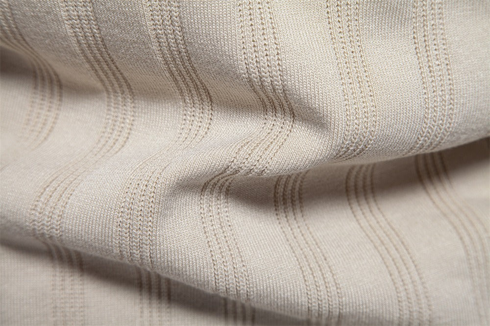 Textured Stripe Polo Shirt