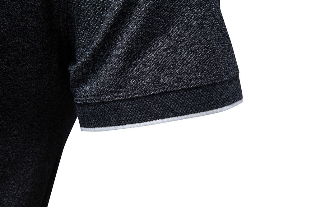 Men’s Zip Collar Polo Shirt