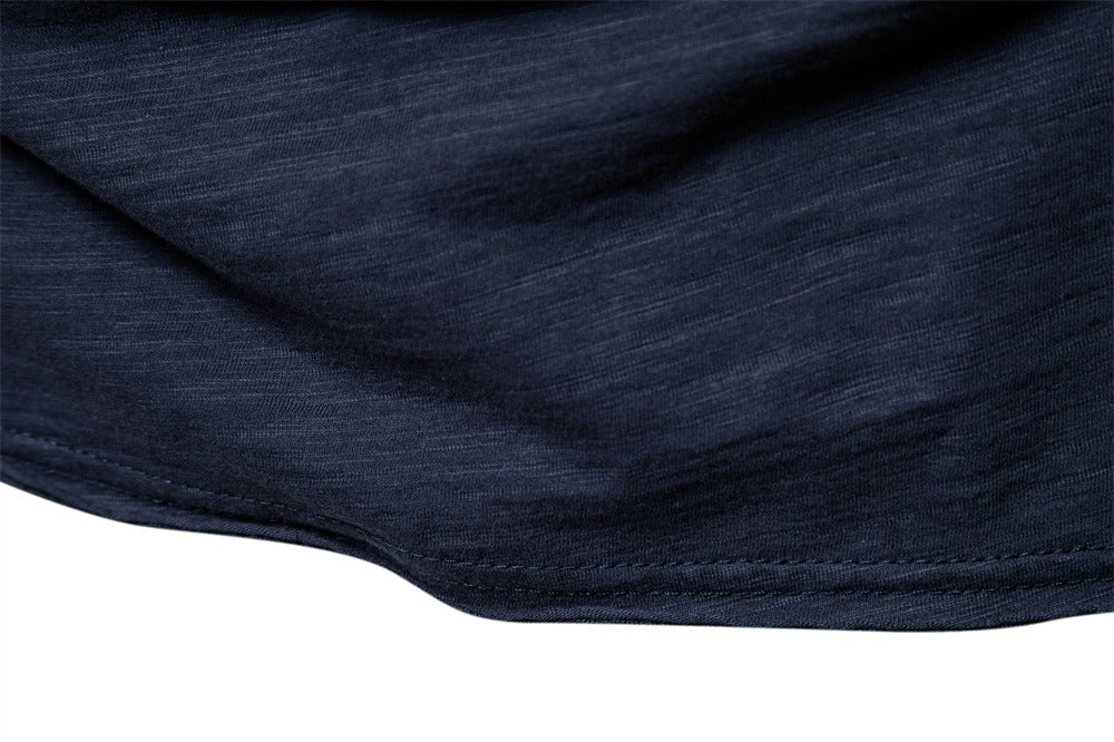 Men’s Solid Slub Cotton V-Neck T-Shirt