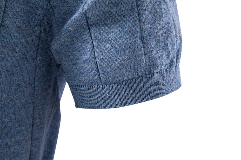 Textured Cotton Knit T-Shirt