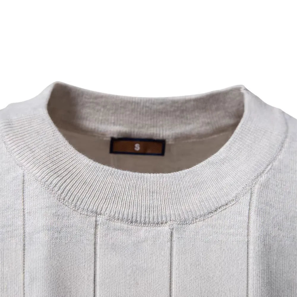 Textured Cotton Knit T-Shirt
