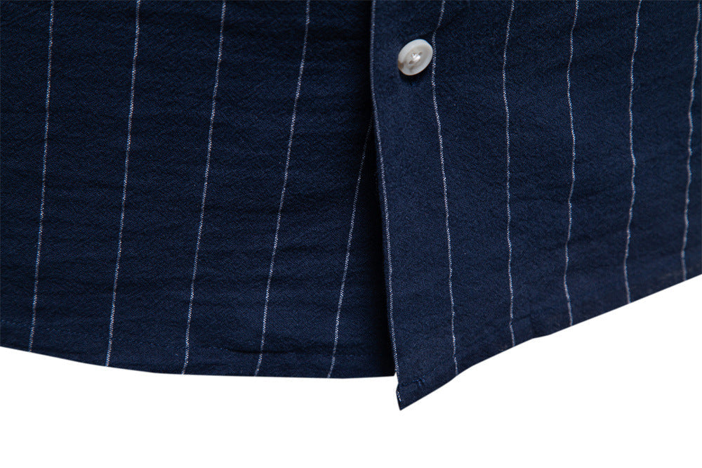 Vertical Stripe Short Shirt