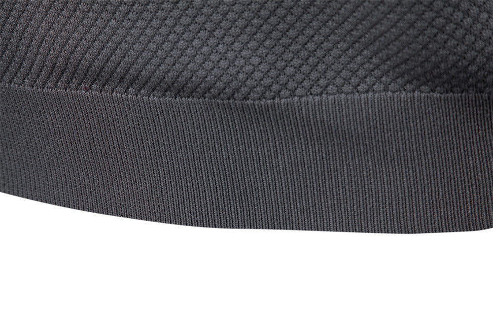 Men’s Textured Knit Polo Shirt