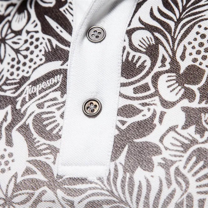 Men’s Gradient Print Polo Shirt