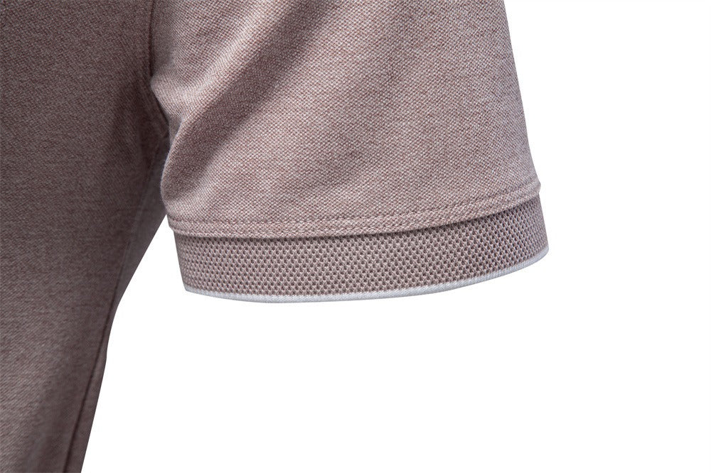 Men’s Zip Collar Polo Shirt