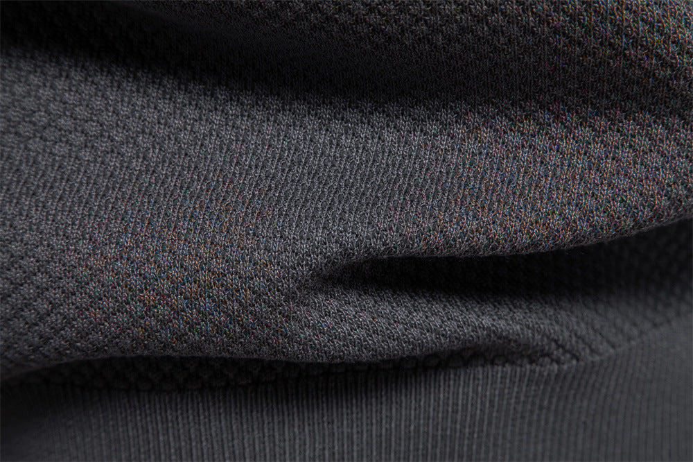 Men’s Textured Knit Polo Shirt