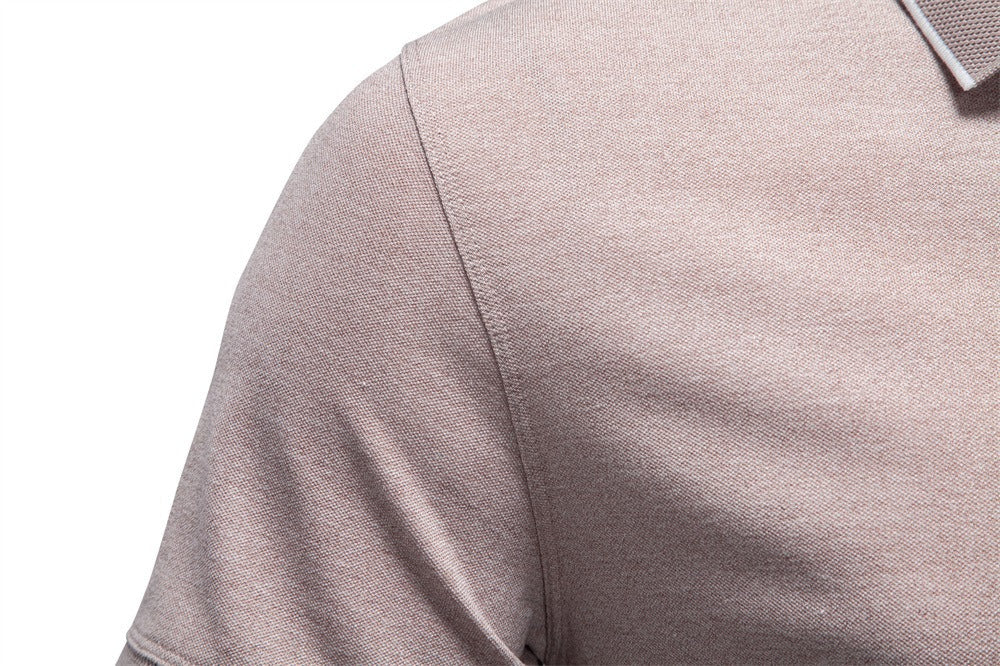 Men’s Zip Collar Polo Shirt