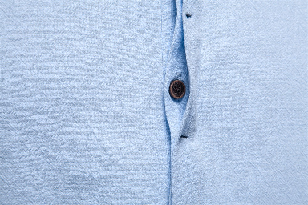 Cotton Linen Short Sleeve Shirt