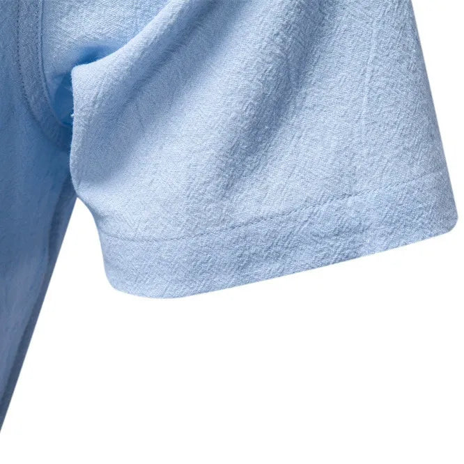 Cotton Linen Short Sleeve Shirt