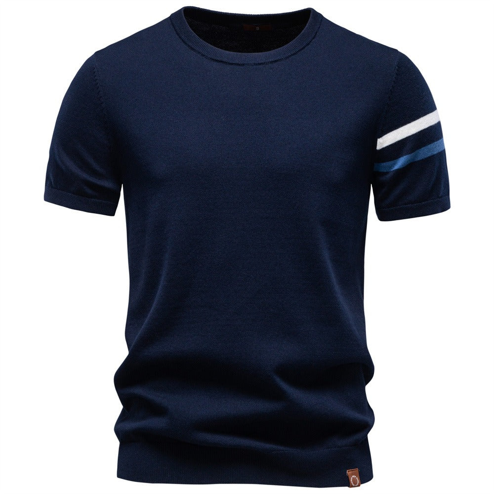 Men’s Cotton Crew Neck Knit T-Shirt