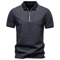 Men’s Zip Collar Polo Shirt