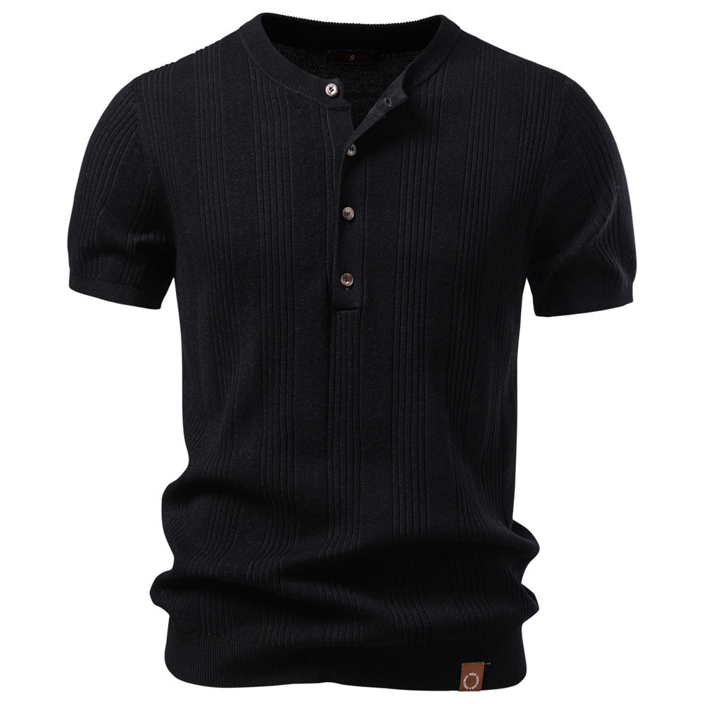 Breathable Knit Polo Shirt