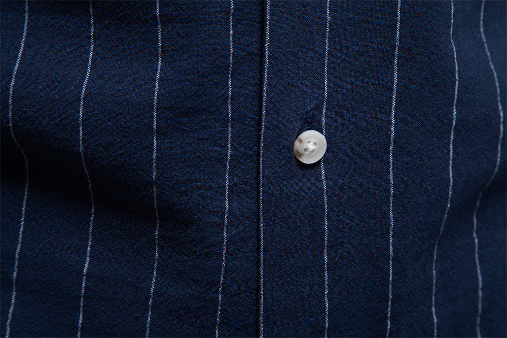 Vertical Stripe Short Shirt