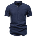 Cotton Linen Short Sleeve Shirt