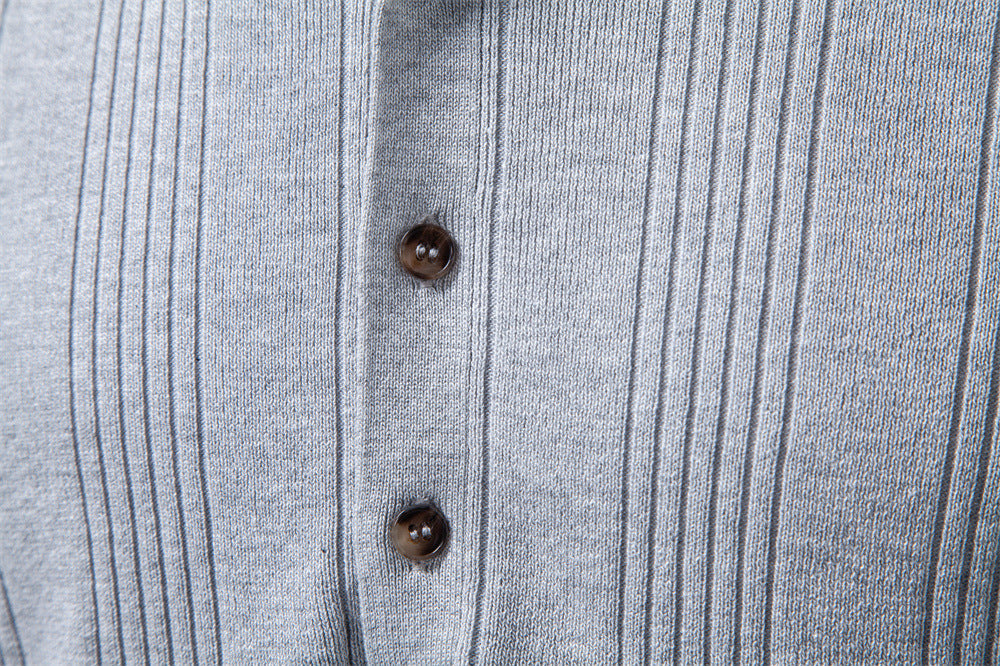 Breathable Knit Polo Shirt