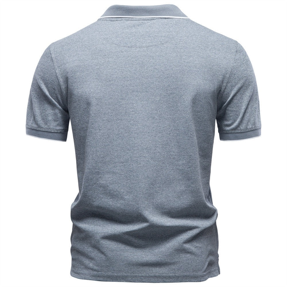 Men’s Zip Collar Polo Shirt