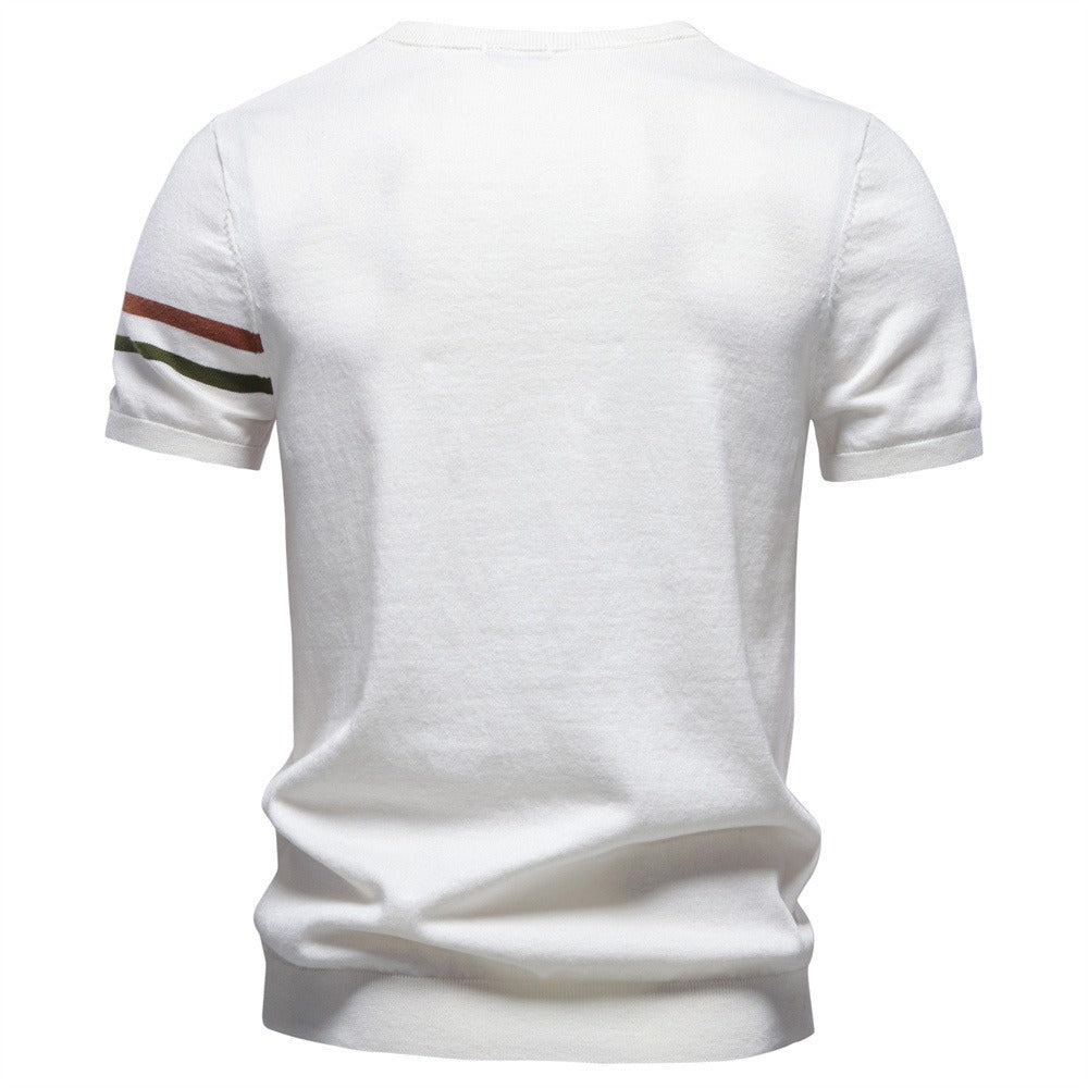 Men’s Cotton Crew Neck Knit T-Shirt