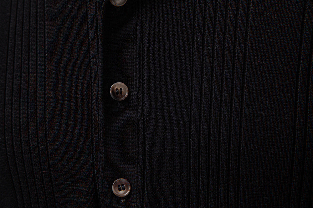 Breathable Knit Polo Shirt