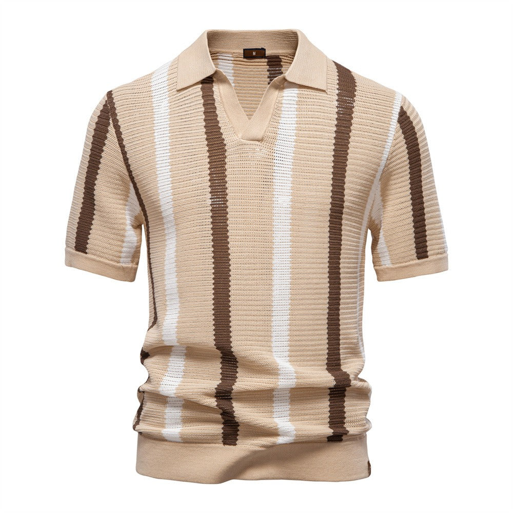 Striped Resort Polo Shirt