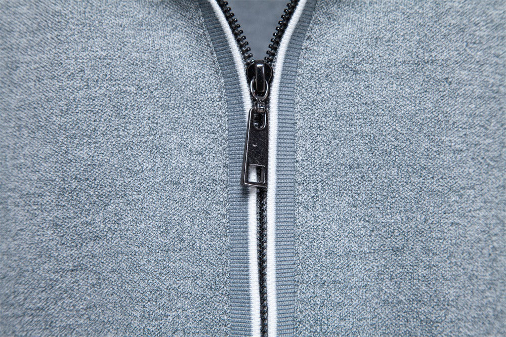 Men’s Zip Collar Polo Shirt