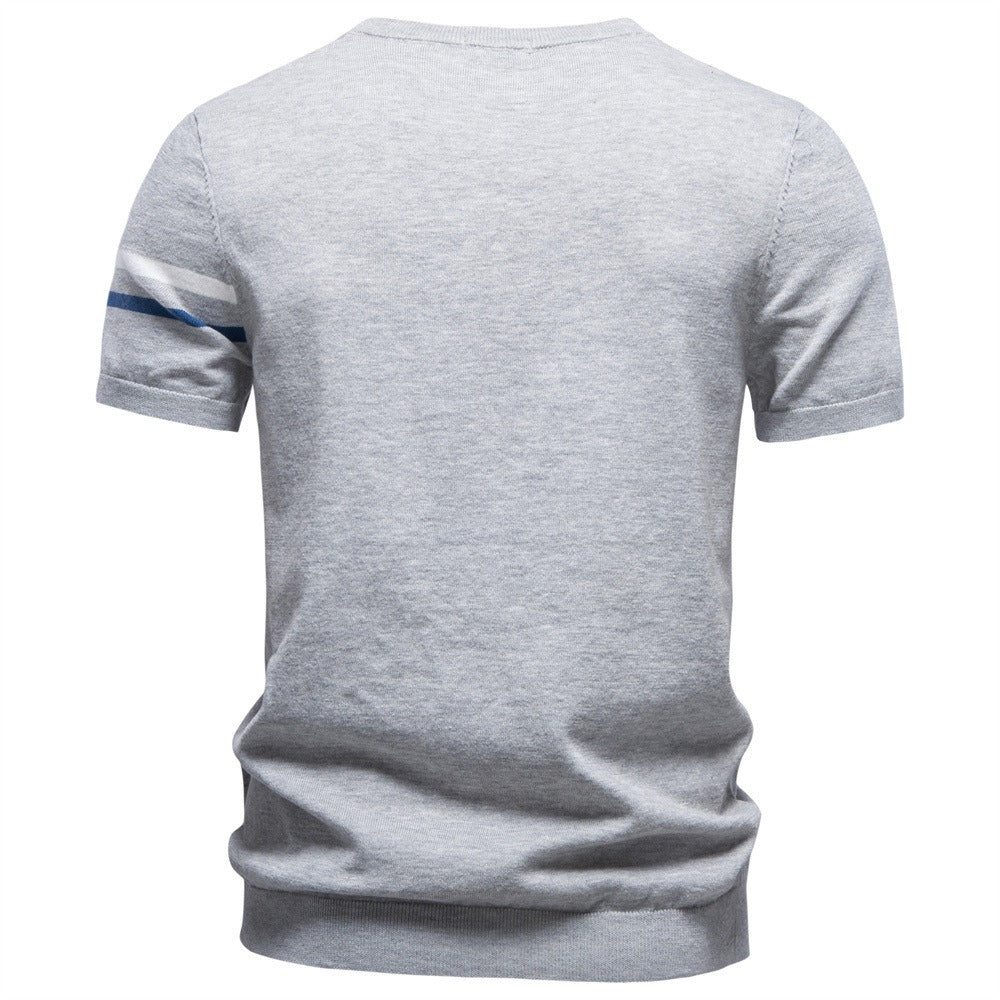 Men’s Cotton Crew Neck Knit T-Shirt