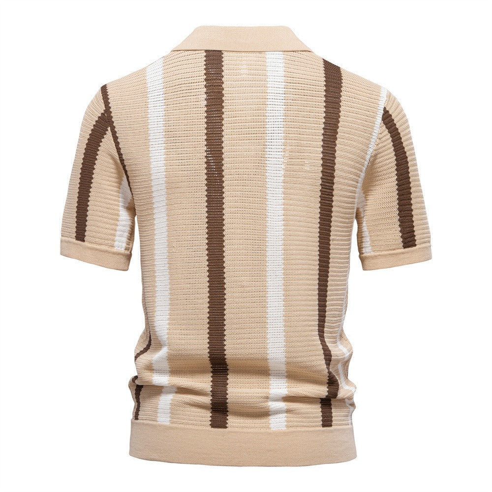 Striped Resort Polo Shirt