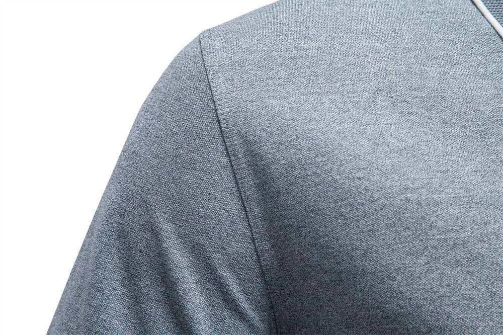 Men’s Zip Collar Polo Shirt