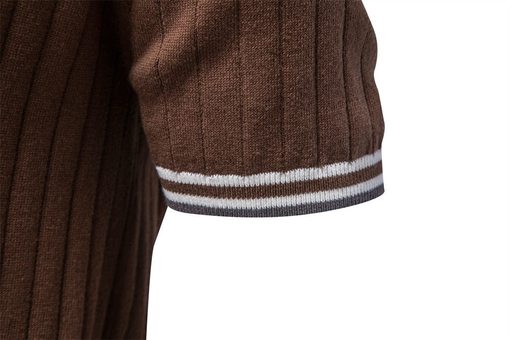 Men’s Heritage Contrast Collar Knit Polo Shirt