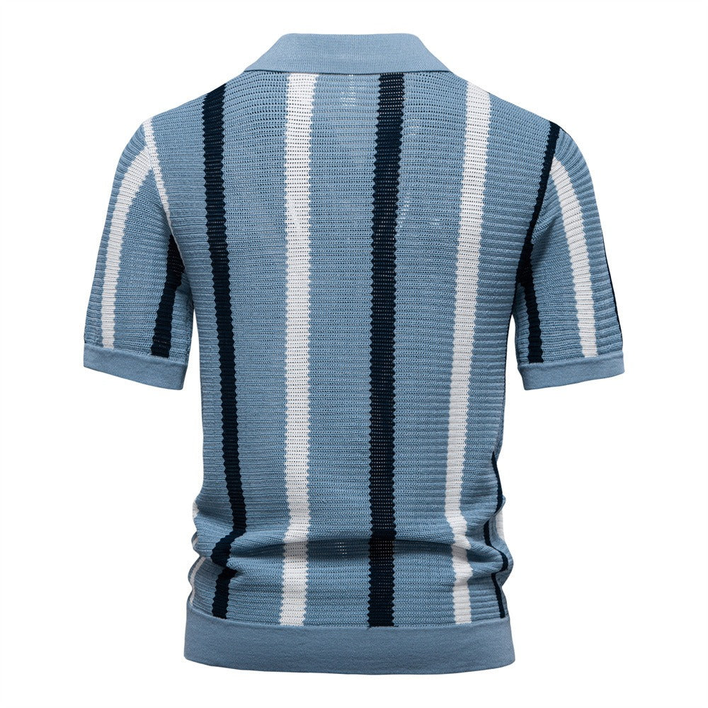 Striped Resort Polo Shirt