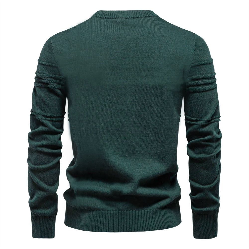 Men's Classic Textured Knit Pullover