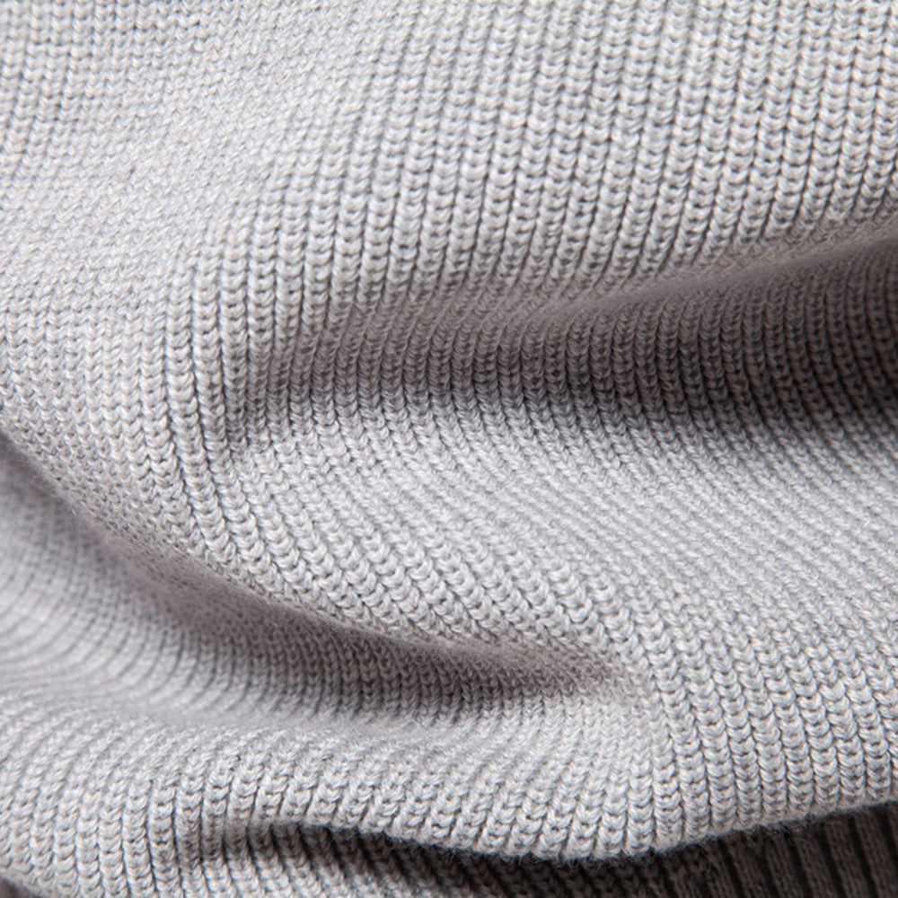 Men's Textured Mock Neck Pullover Sweater