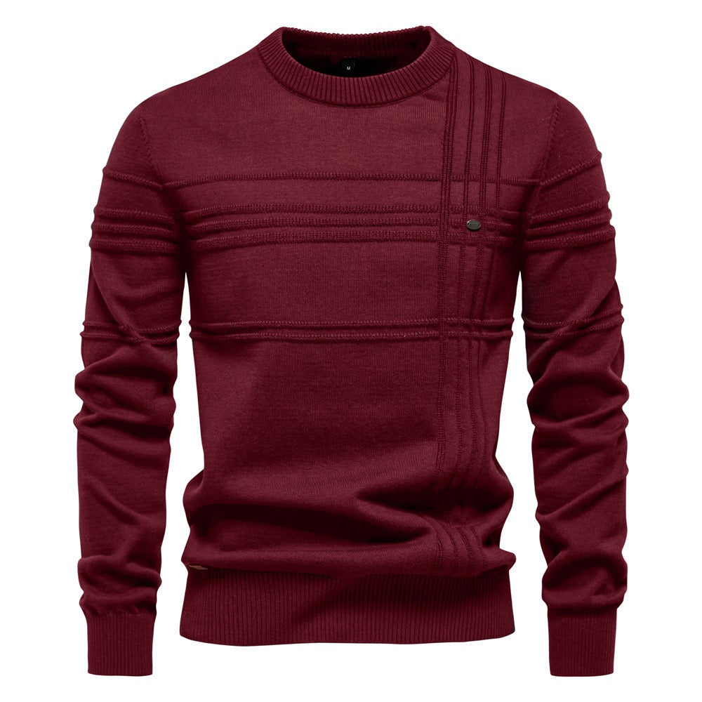 Men's Classic Textured Knit Pullover