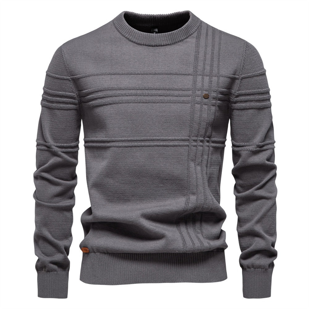Men's Classic Textured Knit Pullover
