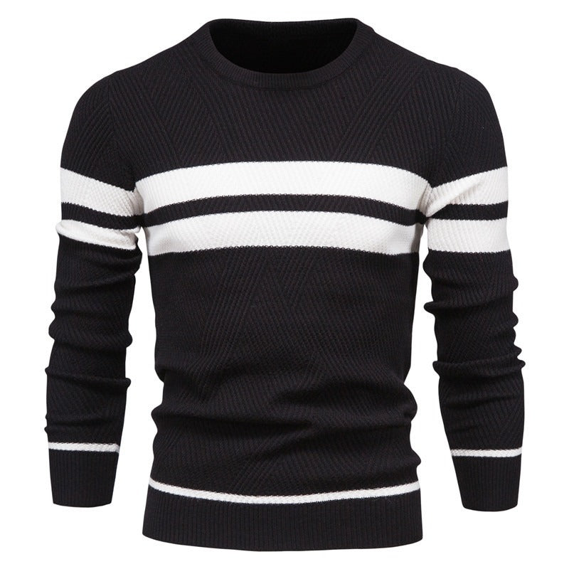 Men's Classic Striped Crewneck Sweater
