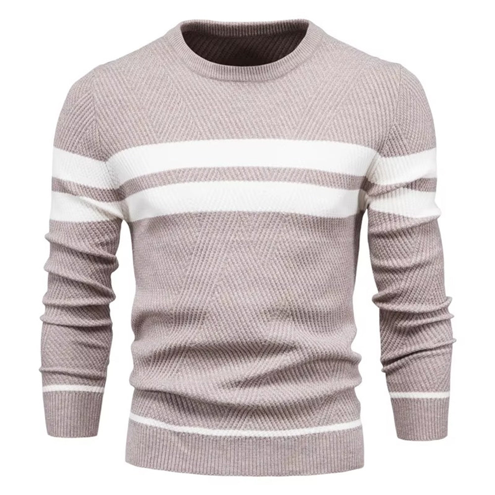 Men's Classic Striped Crewneck Sweater