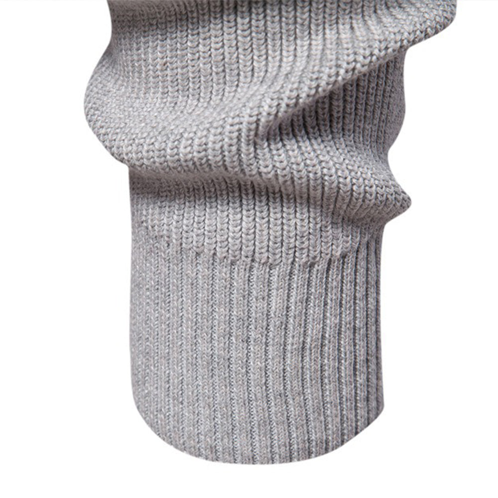 Men's Textured Mock Neck Pullover Sweater
