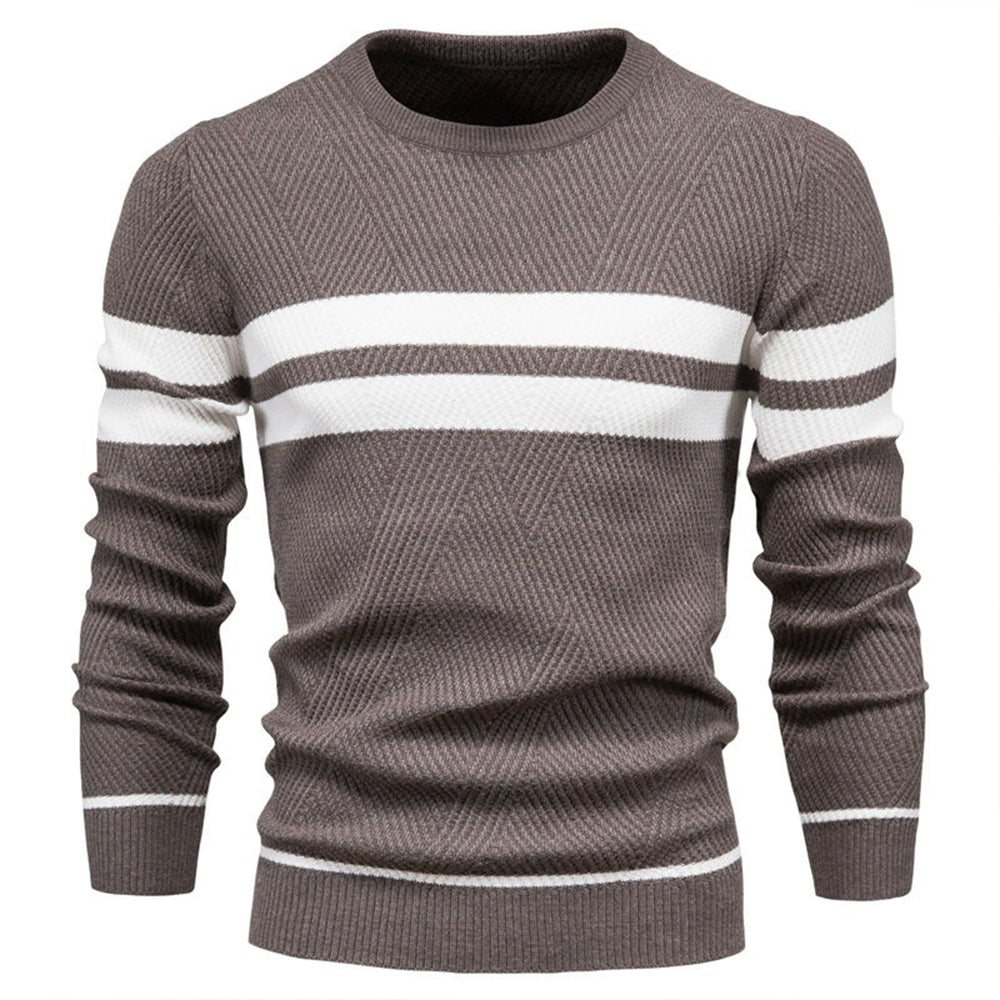 Men's Classic Striped Crewneck Sweater
