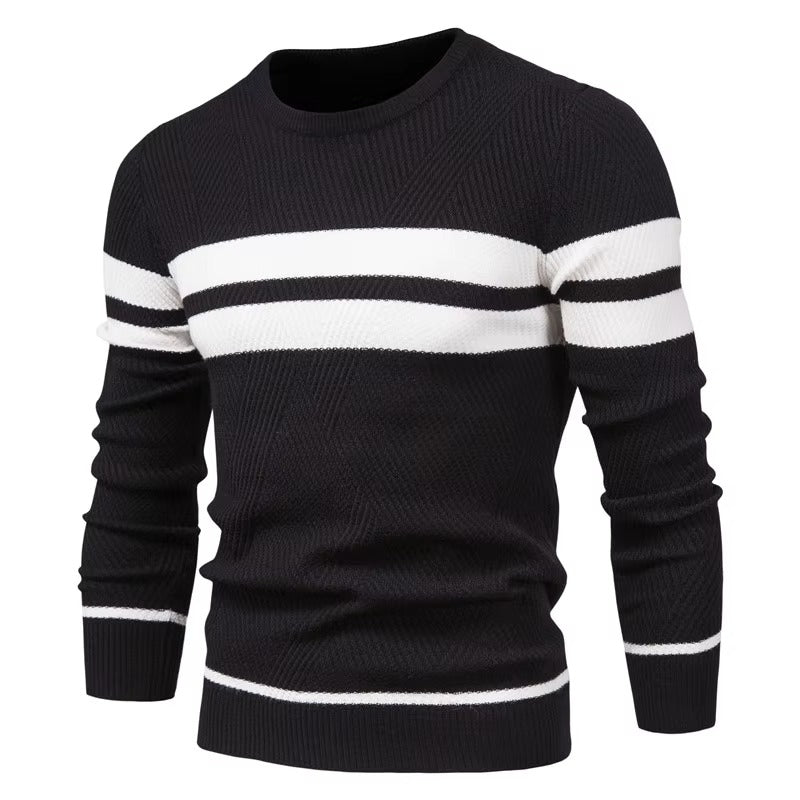 Men's Classic Striped Crewneck Sweater