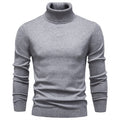 Men's Ribbed Turtleneck Knit Pullover