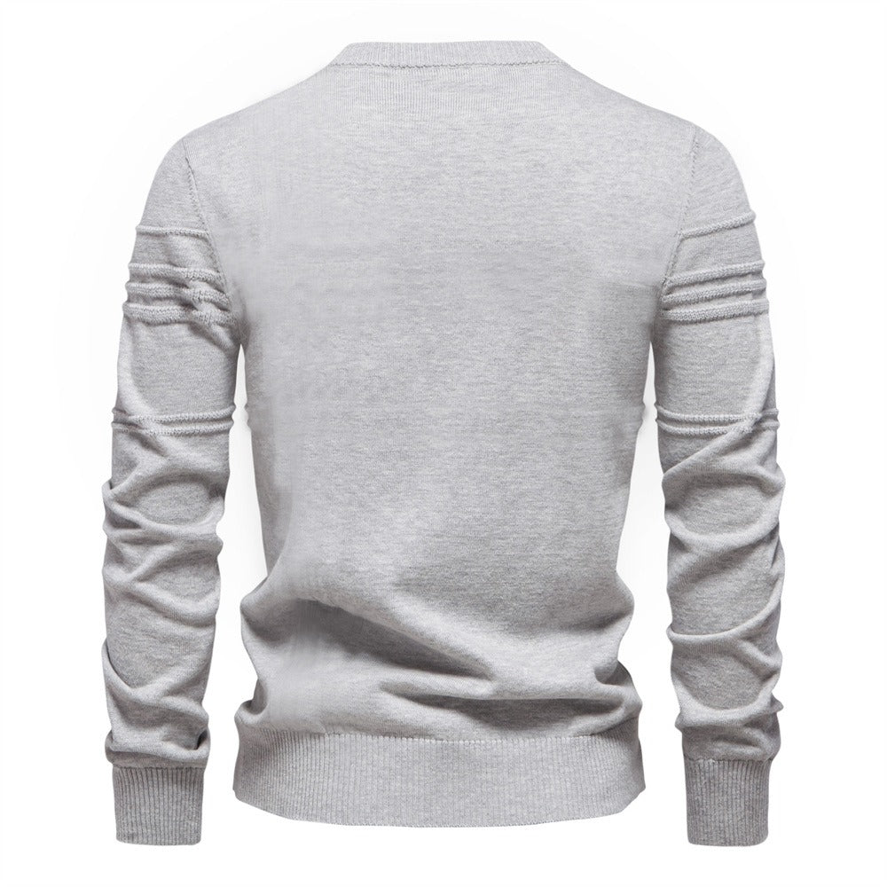 Men's Classic Textured Knit Pullover