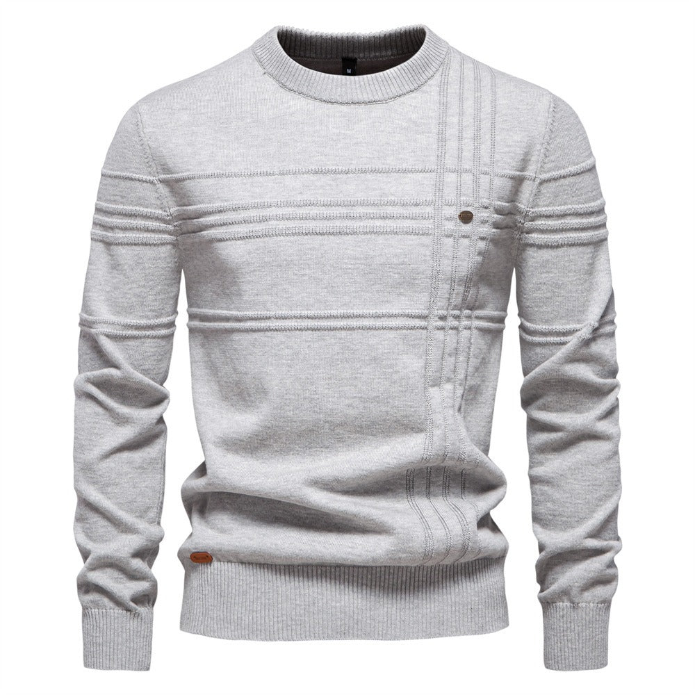 Men's Classic Textured Knit Pullover