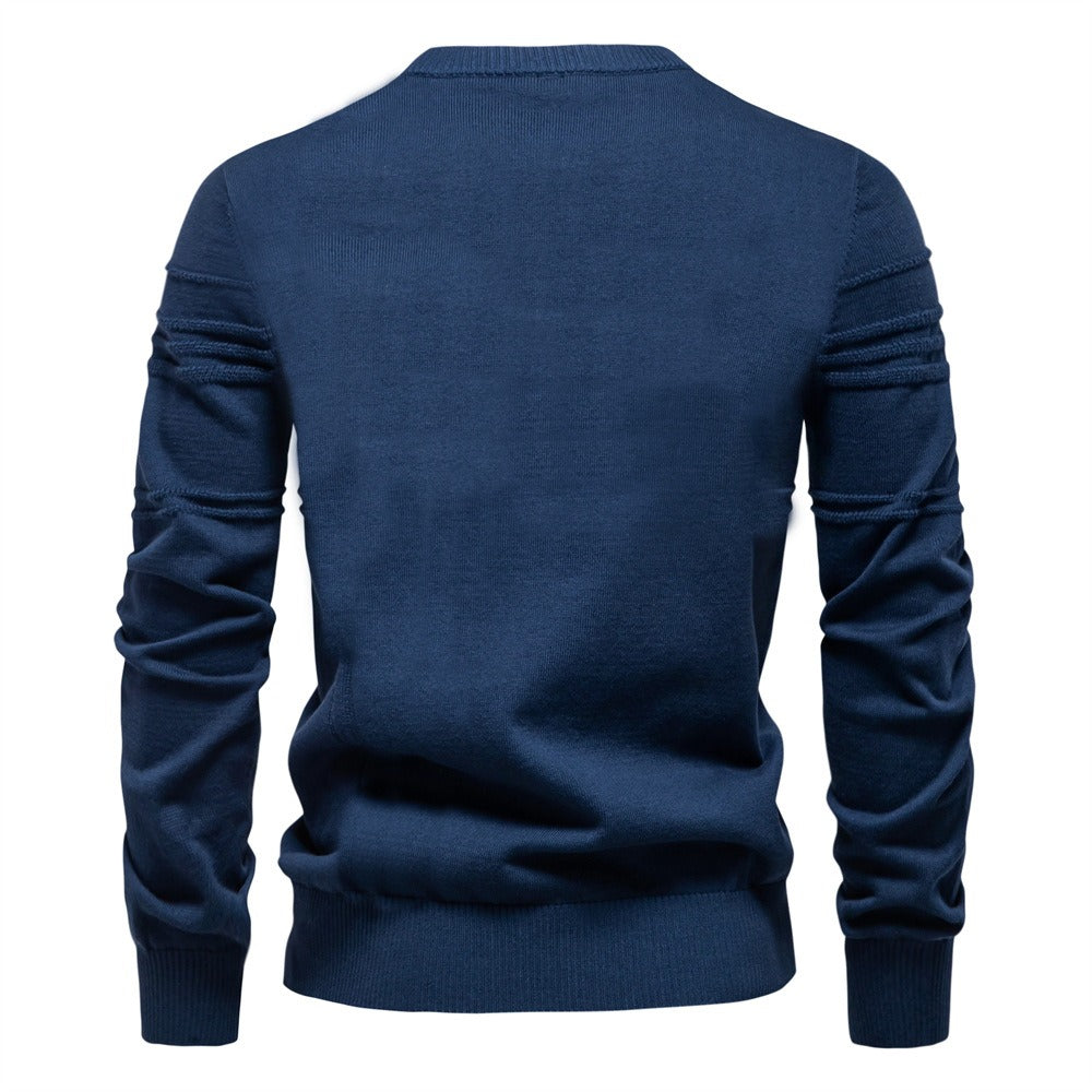 Men's Classic Textured Knit Pullover